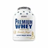 Weider Premium Whey Protein Pulver - Hoher Proteingehalt, wenig Kohlenhydrate & wenig Fett mit L-Glutamin und Vitamin B6-2,3kg - Schoko-Nougat