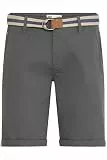 !Solid SDMonty Herren Chino Shorts Bermuda Kurze Hose mit Gürtel Stretch Eingrifftaschen Baumwollmischung Regular fit, Größe:L, Farbe:Dark Grey (2890)