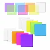 500 Blätter Transparente Haftnotizen,10 Pads Transparent Sticky Notes, Selbstklebende Wasserfest und Wiederbeschreibbar Kennzeichnung Papier, Für Von Bürodokumenten Oder Büchern(75×75 mm,7 Farbens)
