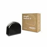 FIBARO Single Switch 2 / Z-Wave Plus Relaisschalter, Drahtloser Ein-Aus-Auslöser, FGS-213, Schwarz