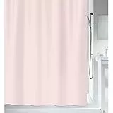 MSV Anti-Schimmel Duschvorhang - Anti-Bakteriell, waschbar, wasserdicht, Polyester, 180x200cm Pastellrosa