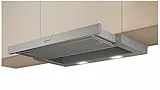 NEFF D46ED22X1 Einbau-Dunstabzugshaube, Flachschirmhaube N50, 60cm, Abluft oder Umluft, silbermetallic [Energieklasse A]