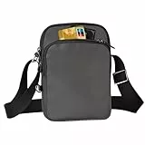 Tibroni Anti Diebstahl Umhängetasche Chest Crossbody Bag Herren Schultertasche mit Reißverschluss Lock, RFID-Blockierung & Wasserdicht Sling Bag Tasche Klein Handtasche