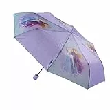 Undercover - faltbarer Regenschirm Disney Frozen – Taschenschirm mit Schutzhülle - 94 cm Durchmesser - Leichtgewicht und ideal für Kinderhände