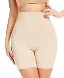 SURE YOU LIKE Shapewear Damen Bauch Weg Hose Hohe Taille Bauchweg Unterhose Formender Shorts Mit Stark Kompression Anti-Scheuer Oberschenkelschlanker Miederpant Mit 3D-Nahtkontur, Beige, M