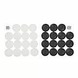 FTVOGUE Backgammon-Teile-Set, Kunststoff-Steine ​​mit 22 Mm Durchmesser, 32 Stück, für Unterhaltsame Familienspiele, Tischspiele für