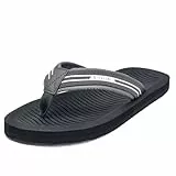 ASHION Flip Flops Herren Zehentrenner Sommer Strand Badelatschen Rutschfestet Beach Pool Sandalen(Grau,41EU)