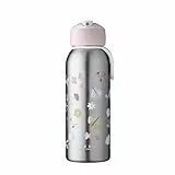 Mepal - Thermoflasche Flip-up Campus Little Dutch - Isolierte Trinkflaschen für Kinder - Edelstahl Thermosflasche - 4 Stunden heiß & 12 Stunden kalt - BPA-frei - 350 ml - Flowers & Butterflies