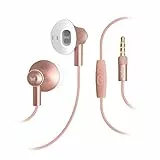 SBS In Ear Kopfhörer mit Kabel - Stereo Sound & Mikrofon - Rosa - 1,2 Meter Kabel - 3,5 mm Klinkenstecker