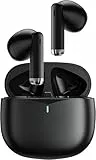 h24z E28 Bluetooth 5.3 Ohrhörer - Kabellose In-Ear-Kopfhörer mit 4 Mikrofonen, ENC-Geräuschunterdrückung, IPX5-Wasserdichtigkeit, USB-C-Schnellladung und müheloser Konnektivität (schwarz)