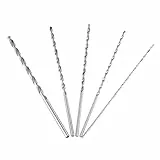 5pcs Extra Langes Holzbohrer Bohrer Set, Hochgeschwindigkeitsstahlbohrer Satz Stellte Gerade Schaft Spiralbohrer Werkzeug 2-5mm