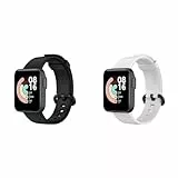 Generic Armband Kompatibel mit Xiaomi Mi Watch Lite Armband - Sport Silikon Uhrenarmband Replacement Wechselarmband Ersatzarmband für Xiaomi Mi Watch Lite Smartwatch (Schwarz+Weiß, one size)