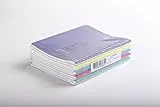 Clairefontaine 18040C - Packung mit 10 Heft / Schulheften Calligraphe 17x22 cm, 48 Blatt, französische Lineatur, 90g, farbig sortiert, 1 Pack