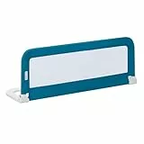 Safety 1st Portable Bed Rail, 104cm x 42cm, zusammenklappbares Bettgitter, Rausfallschutz, Reise, 18M – 5Y, tragbares Bettschutzgitter, Netzgewebe, leicht montierbar, automatische Sperre, Blue