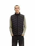 TOM TAILOR Herren Lightweight Stepptweste 1031473, 29999 - Black, XL