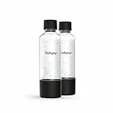 Sodapop PET-Flaschen-Set Logan & Cooper Pro, Ersatzflaschen ausschließlich für Sodapop Wassersprudler Logan & Cooper Pro, BPA frei, 2x 850 ml