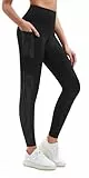 Flatik Damen Sport Leggings mit Taschen - Blickdicht, Fitnesshose, Lauf Leggings
