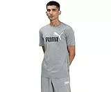 PUMA Herren ESS+ 2 Col Logo Tee T-Shirt, Mittelgraues Heather, L