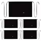 PALLTEX AMAYA Kochschürze Männer Kurz Kochschürze Damen Kurz Schürze Damen Schürze Herren für Kochen Basteln Malen Backen (Schwarz - 5 Stücke)