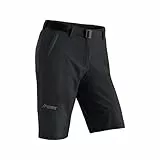 Maier Sports Lawa, Kurze Damen Wanderhose, Wasserabweisende Bermuda für Trekking und Hiking, PFC-frei, mSTRETCH pro 4 & Dryprotec, Schwarz, 40 (W31/L31)