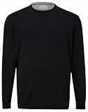 s.Oliver Herren Pullover in großen Größen – aus Baumwolle mit Logo-Stickerei
