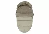 Jollein Fußsack Olive Green - Für Buggy und Kinderwagen - Für 3-Punkt- und 5-Punkt-Gurt - Mit Teddy Gefütterter Fußsack Kinderwagen - Wasserabweisend - Olivgrün