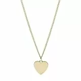 Fossil Damen Halskette Heart Gold-Tone Stainless Steel JF03080710