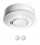 Ei Electronics Ei650 Rauchwarnmelder, Rauchmelder im 2er Set, Stand-Alone-Gerät mit Batterie für 10 Jahre, Testsieger Stiftung Warentest, weiß