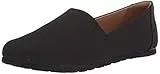 Amazon Essentials Damen Lässiger, flacher Segeltuchsneaker, Schwarz, 44.5 EU