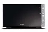 CASO SMG 20 Mikrowelle mit Grill, 800 W Mikrowelle, 1000 W Grill, 20 L Garraum, Edelstahl-Innenraum, Spiegelglasfront, 8 Kochprogramme, 2 Auftauprogramme, 2 Kombiprogramme, Glasdrehteller, Grillrost