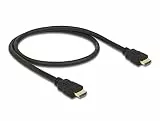 Delock Kabel HDMI A Stecker HDMI A Stecker High Speed with Ethernet 4K 0,5 m Schwarz