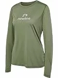 newline Women's nwlBEAT LS Tee Woman Shirt, Deep Lichen Green, S