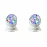 X4-LIFE LED Discokugel - Mini Partylicht für Wohnräume und Kinderzimmer - Rotierend, RGB (Packung mit 2)