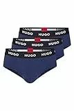 HUGO Herren Hipbrief Tripletpack Slip, New - Navy410, L EU
