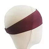 Lin’s Liliana Outdoor Sport Stirnband, rutschfeste Haarbänder für Tennis, Jogging, Wandern, Radfahren (Weinrot)