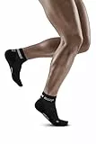 CEP - THE RUN COMPRESSION SOCKS LOW CUT für Herren | Kurze Laufsocken mit Kompression in schwarz | Regenerierende Kompressionssocken für Männer | Gr. V | XL