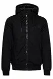 !Solid Tilly Sporty Herren Übergangsjacke Herrenjacke Jacke gefüttert mit Kapuze, Größe:L, Farbe:Black (9000)
