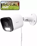 ARENTI 2.5K/4MP Überwachungskamera Aussen, 2.4G WLAN IP Kamera Überwachung Aussen mit APP, Vollfarb-Nachtsicht, Bewegungs-/AI-Mensch-Erkennung, 2-Wege-Audio, IP65, Außenkamera Kompatibel mit Alexa