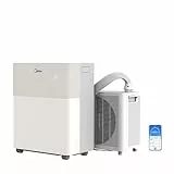 Midea PortaSplit-E Mobile Klimaanlage,Kühlen A++/Heizen A+, 12000 BTU 3,5kW,Mini-Split-Klimaanlage, Farbe Pfirsich,für Räume bis zu 42 m² / 105 m³, nur 39 dB(A) im Silent-Modus [Energieklasse A++]