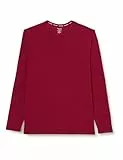 Calvin Klein L/S Crew Neck 24E Langarm T-Shirts, Herren, Rot (Rumba), M
