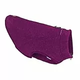 Kurgo Core Sweater - Hundepullover für kaltes Wetter - Gemütliche Strick-Fleece-Schicht - Verstellbarer Halsausschnitt - Reflektierende Akzente - Waschmaschinenfest - Heather Violet - XL