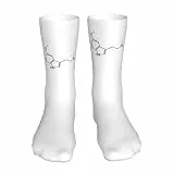 Socken Dmt-Molekül Neuheit Socken Personalisiert Modische Trekkingsocken, Für Sport, Spazieren, Daily, 40cm