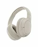 Belkin SoundForm Isolate Noise Cancelling Kopfhörer kabellos Bluetooth Kopfhörer, Headset mit Mikrofon, Over-Ear-Kopfhörer mit 60 Stunden Wiedergabe, tiefer Bass, CloudCushion Hörmuscheln – Sandfarben