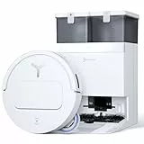ECOVACS DEEBOT T50 PRO Omni Gen2 Saugroboter mit Wischfunktion, Ausfahrende Seitenbürste und Wischmopp, 21.000 Pa, Auto Zugabe von Reinigungslösung, Moppwäsche mit 75°C heißem Wasser, Ultradünn 81 mm