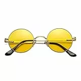 COASION Retro Kleine Runde Polarisierte Sonnenbrille für Männer Frauen UV400 Schutzkreis