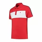 K-Swiss Unisex Tennis Polo-Shirt, Sport Heritage, Rot