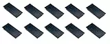 FRANKEN Magnete Rechteckig, 10 Stück, Hochwertige Haftmagnete für Büro, Haushalt, Werkstatt, ideal für Whiteboards, Kühlschrank, Plantafeln oder Schaukästen, 23 x 50 mm, Schwarz, HM2350 10