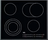 AEG HK654070FB Autarkes Kochfeld/Strahlenbeheizt/Slider-Bedienung / 60 cm/Facetten-Design / 4 Kochzonen/Bräterzone/Kindersicherung
