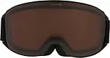 ALPINA NAKISKA - Beschlagfreie, Extrem Robuste & Bruchsichere OTG Skibrille Mit 100% UV-Schutz Für Erwachsene, black matt
