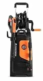 Yard Force EW U15B Hochdruckreiniger, 2200W, Betriebsdruck max. 150 bar, 440 l/h Wasserdurchlauf, Schlauchaufroller, Hochdruckpistole, Turbodüse, 6 m Druckschlauch